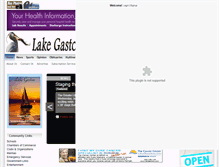 Tablet Screenshot of lakegastongazette-observer.com